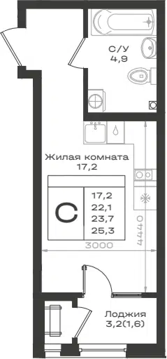 Планировка Студии