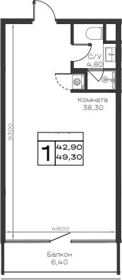 Планировка Студии