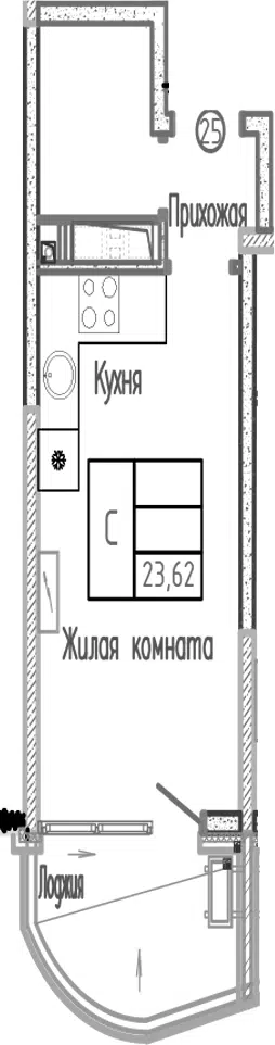 Планировка Студии