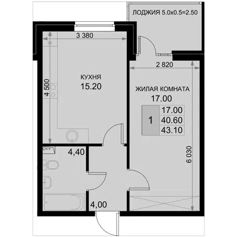 Планировка 2Е-к.кв
