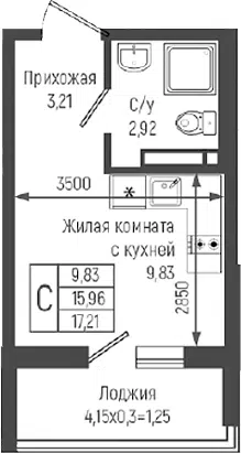 Планировка Студии