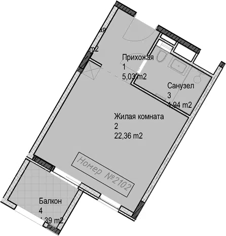 Планировка Студии
