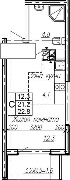 Планировка Студии