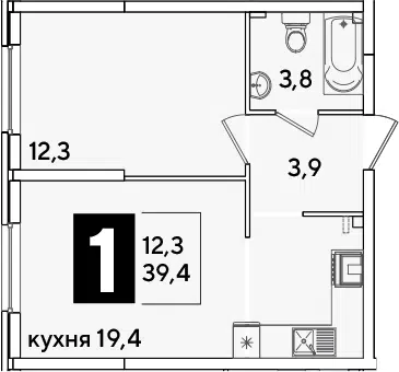 Планировка 2Е-к.кв