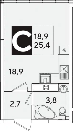 Планировка Студии