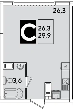 Планировка Студии