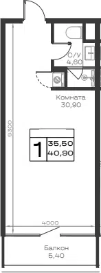 Планировка Студии