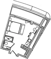 Планировка 1-к.кв