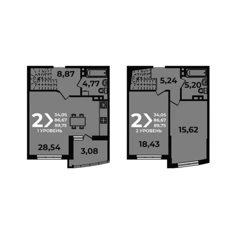 Планировка 3Е-к.кв