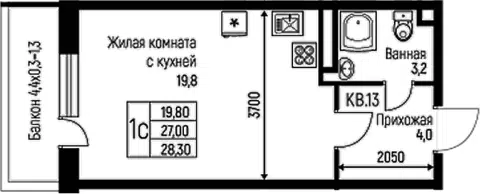 Планировка Студии