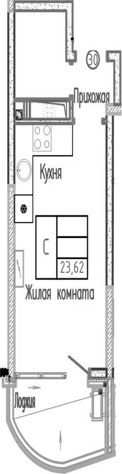 Планировка Студии