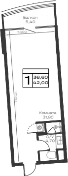 Планировка Студии