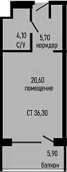 Планировка Студии