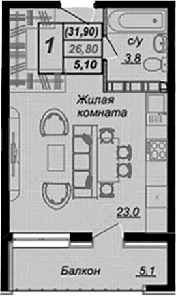 Планировка Студии
