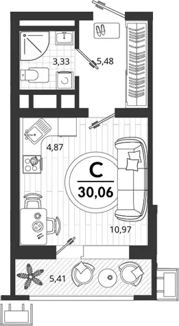 Планировка Студии