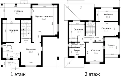 Планировка Коттеджи