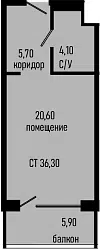 Планировка Студии