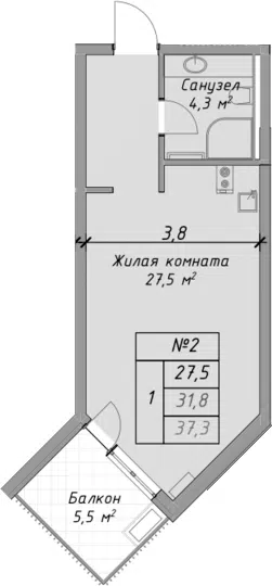 Планировка Студии