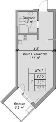 Планировка Студии