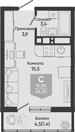 Планировка Студии