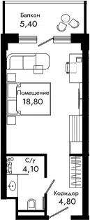 Планировка: Студии