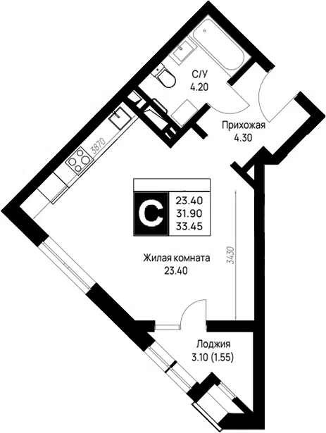 Планировка Студии
