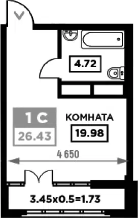 Планировка Студии