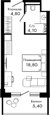 Планировка Студии