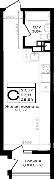 Планировка Студии