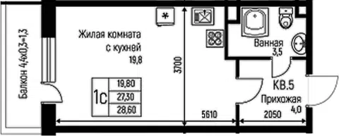Планировка Студии
