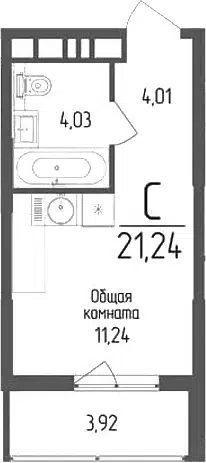 Планировка Студии