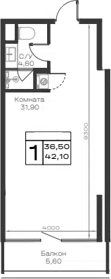 Планировка Студии