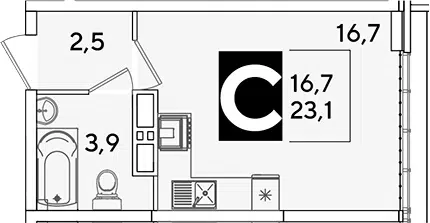 Планировка Студии