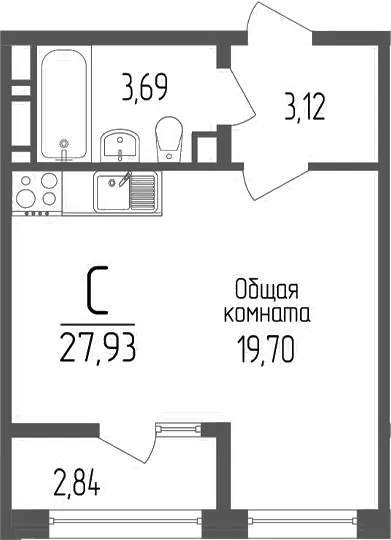 Планировка Студии