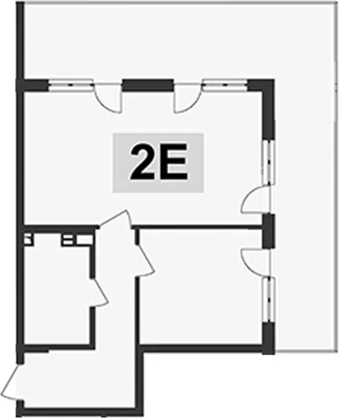 Планировка 2Е-к.кв