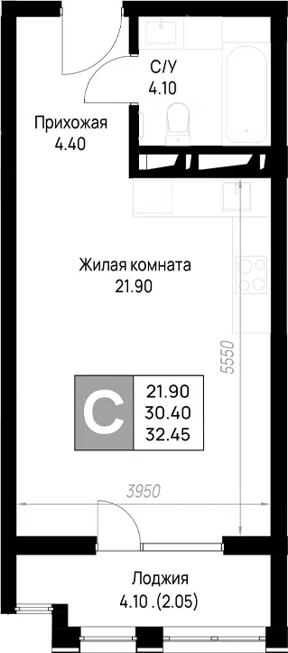 Планировка Студии