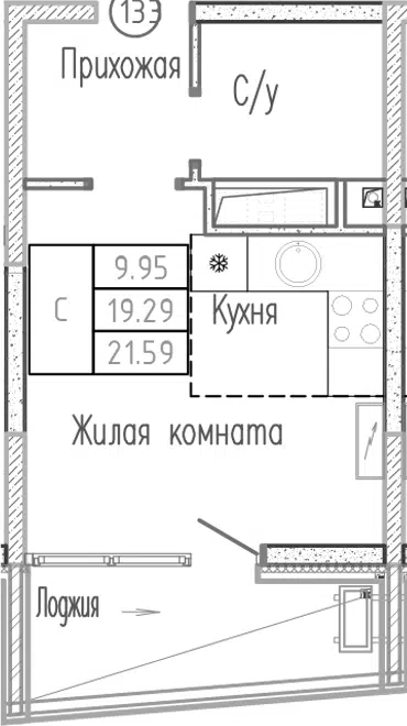 Планировка Студии