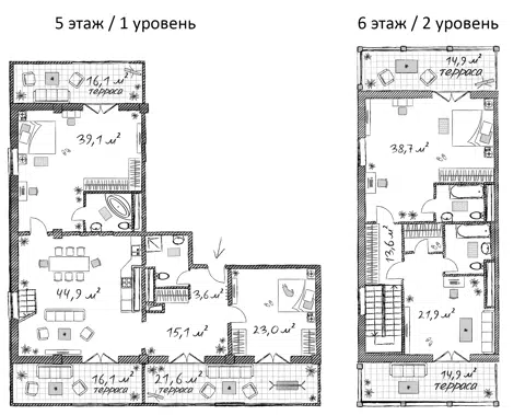 Планировка 4-к.кв