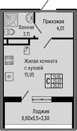 Планировка Студии