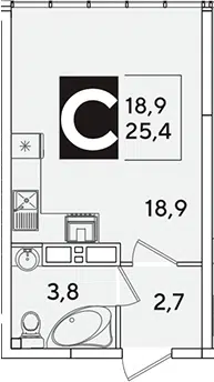 Планировка Студии