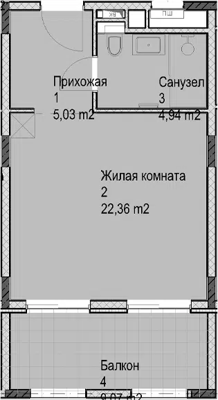Планировка Студии