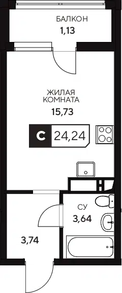 Планировка Студии