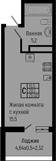 Планировка Студии