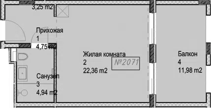 Планировка Студии