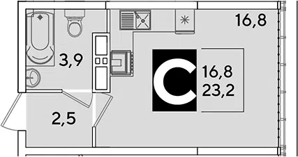 Планировка Студии