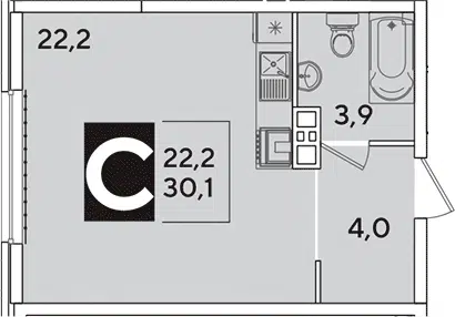 Планировка Студии