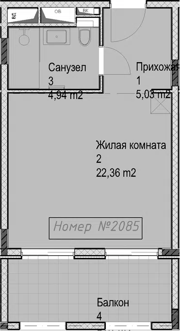 Планировка Студии