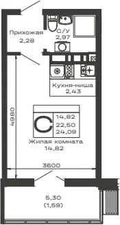 Планировка Студии
