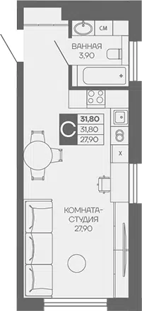 Планировка Студии