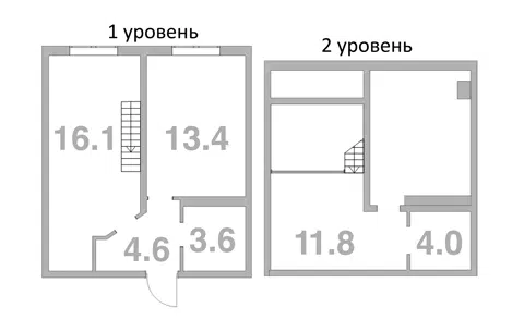 Планировка 1-к.кв